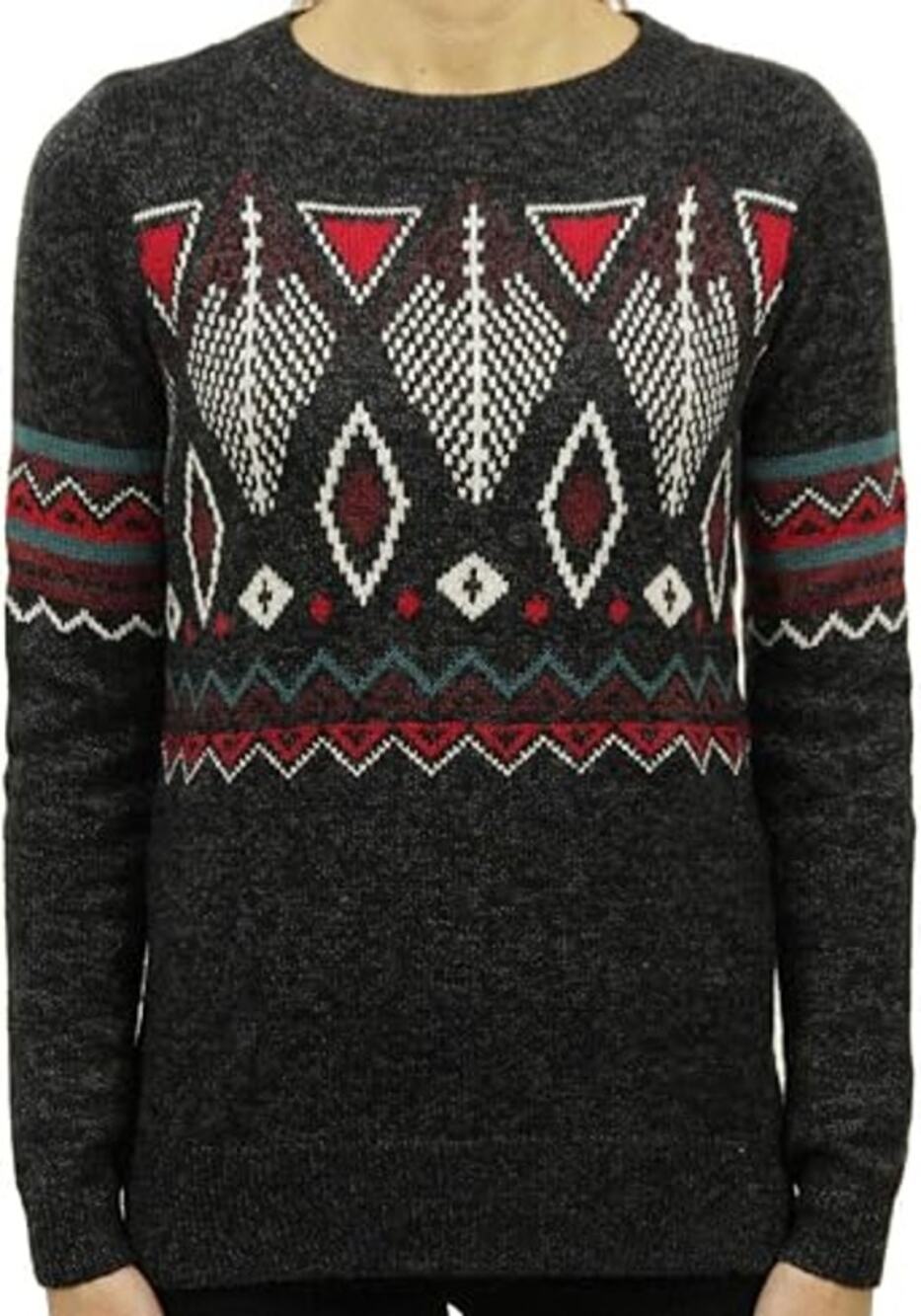 M Fair Isle Sweater Y2K Indie Sleaze Pullover Gorfcore Cabin Core Southwestern